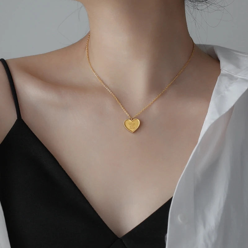 Collier Cœur Doré