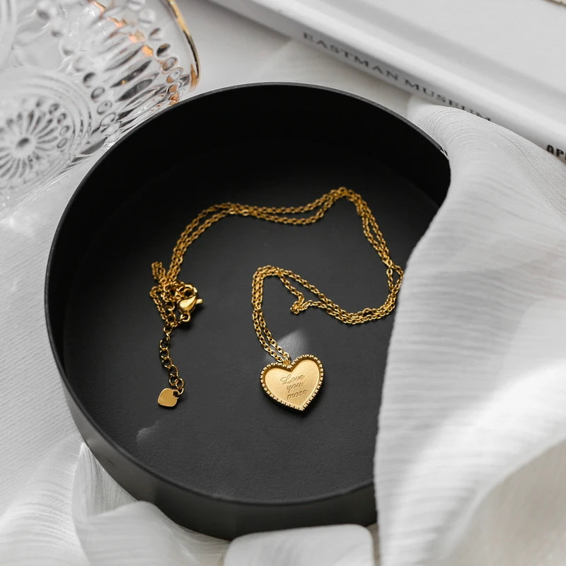 Collier Cœur Doré