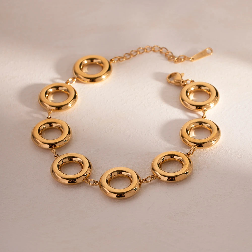 Bracelet Anneaux Doré