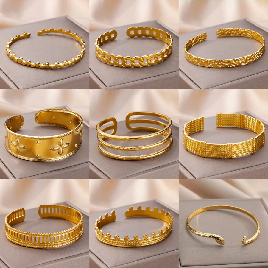 Set Manchettes Dorées
