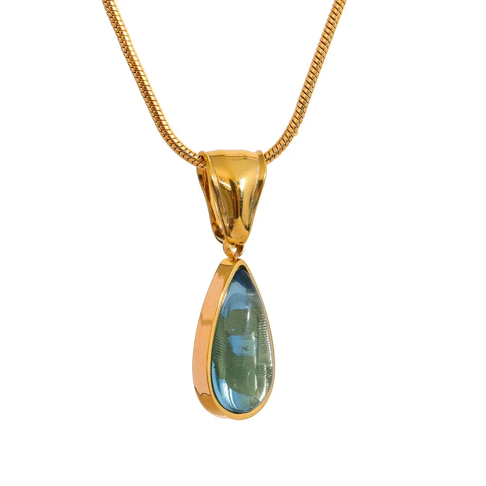 Collier Goutte Doré