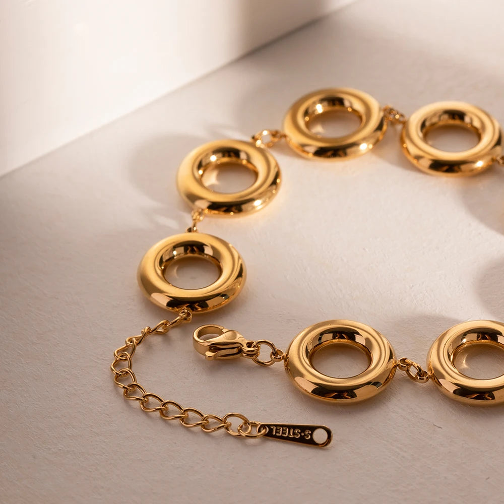 Bracelet Anneaux Doré