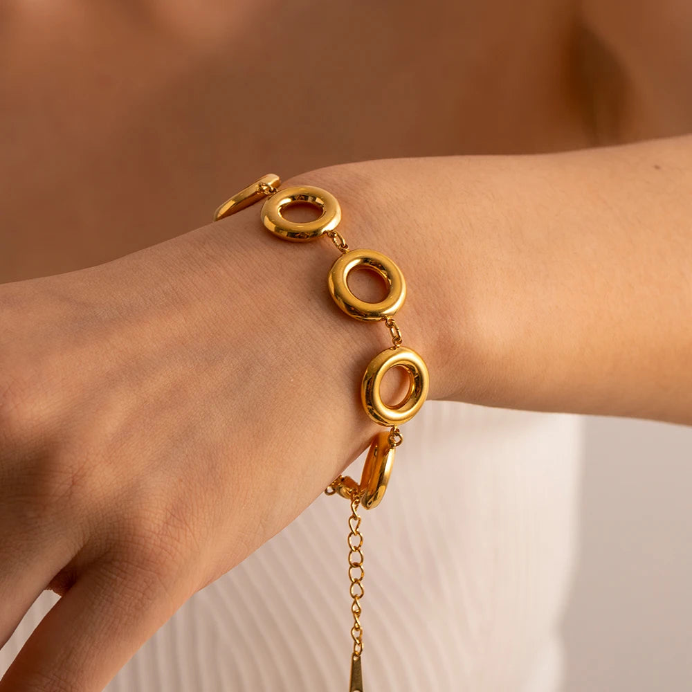 Bracelet Anneaux Doré