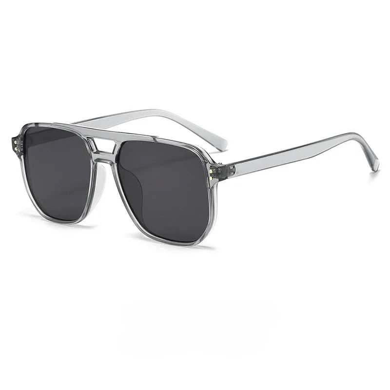 Retro Square Pilot Sunglasses Women Men 70s Vintage Trendy Plastic Frame Sun Glasses