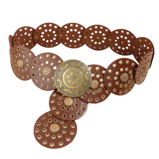 Ceinture Rétro Punk Unisexe Métal Cercle
