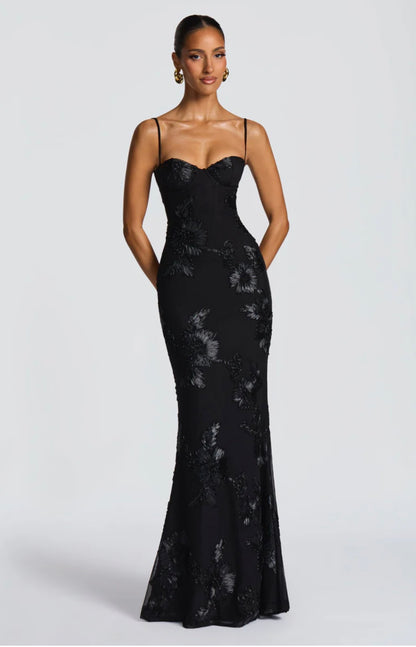 NEFERTITI MAXI DRESS - BLACK
