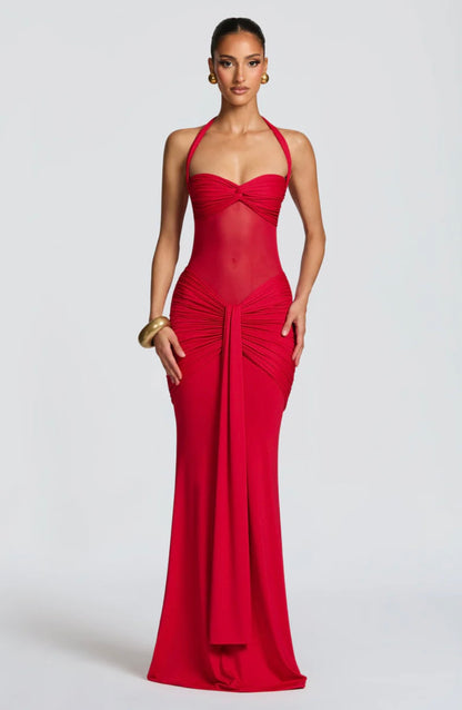 VIXEN MAXI DRESS - RED