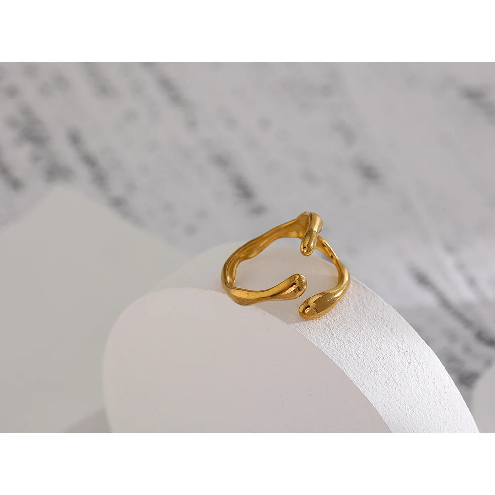 Bague Fluide Dorée