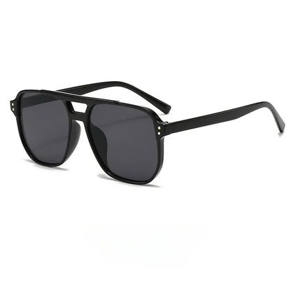 Retro Square Pilot Sunglasses Women Men 70s Vintage Trendy Plastic Frame Sun Glasses