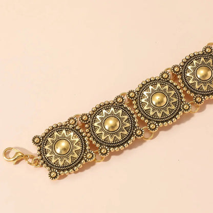 Collier ras-du-cou doré style baroque