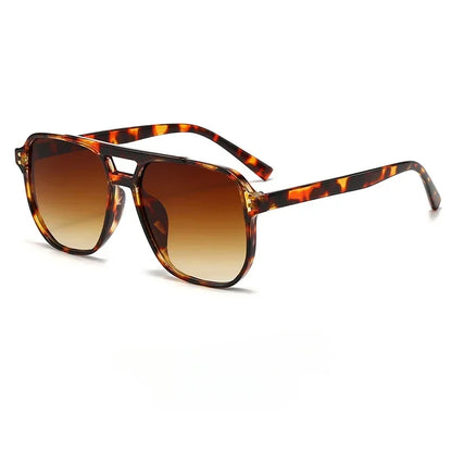 Retro Square Pilot Sunglasses Women Men 70s Vintage Trendy Plastic Frame Sun Glasses